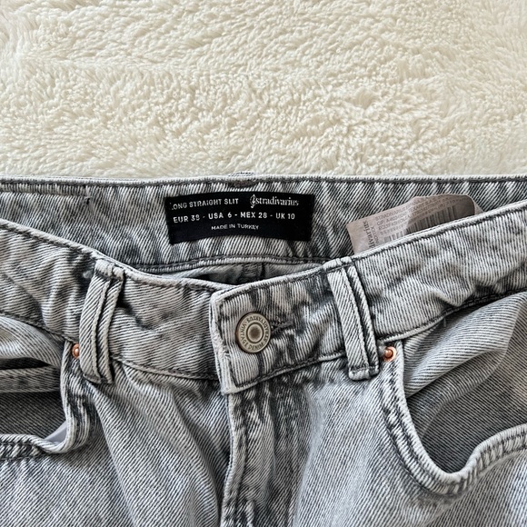 ASOS STRADIVARIUS Long Straight Slit in Grey - Picture 5 of 5